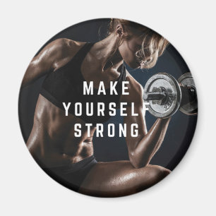 Imán Hazte FUERTE. Motivación del entrenamiento de las 