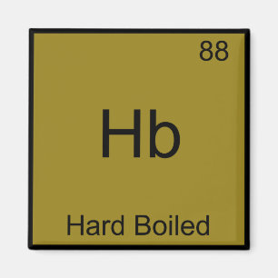 Imán Hb - Símbolo de elemento de química divertida he