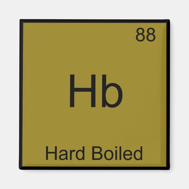 Imán Hb - Símbolo de elemento de química divertida y he (Frente)