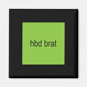 Imán Hbd Brat Birthday Green Funny Meme Gen Z Adulto Us