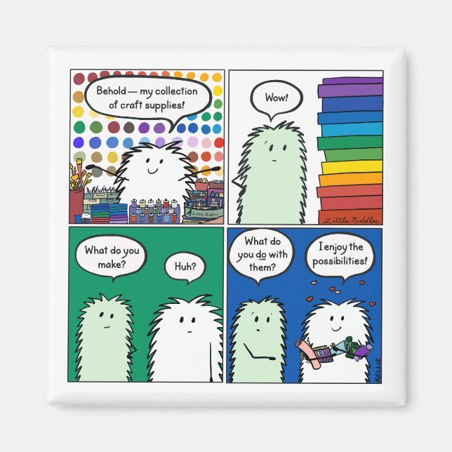 Imán He aquí — Mi colección de material artesanal (Frente)