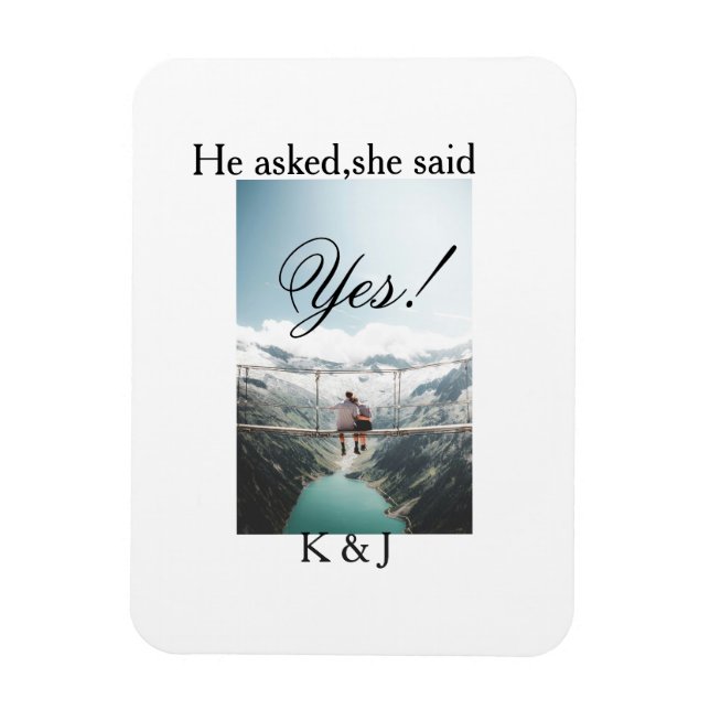 Imán He asked she said yes engagement photo name stylis (Vertical)