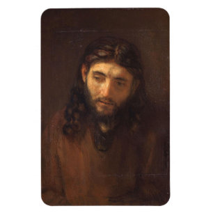 Imán Head Of Christ By Rembrandt 1648