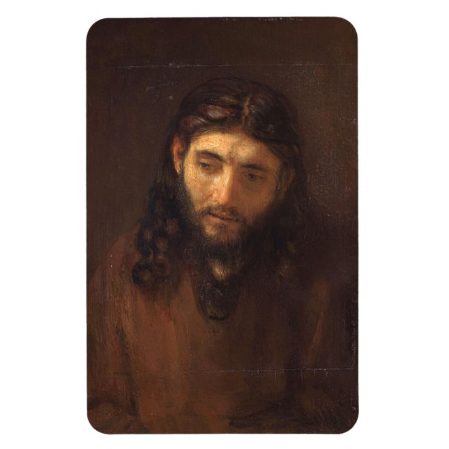 Imán Head Of Christ By Rembrandt 1648 (Vertical)