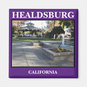 Imán Healdsburg Plaza Kitchen Magnet