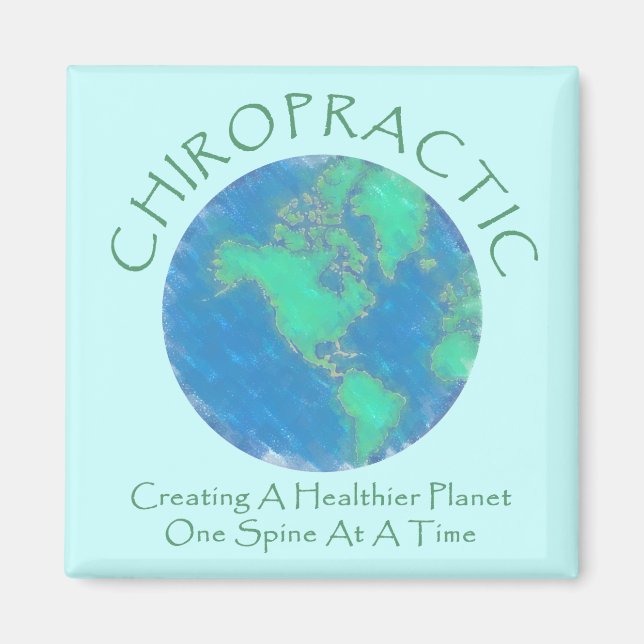 Imán Healthier Planet Chiro (Frente)