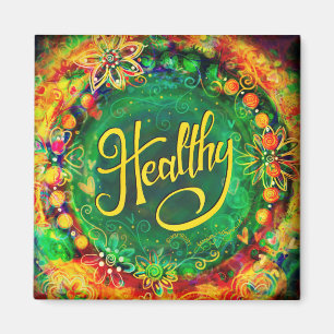 Imán Healthy Inspiring Trendy ONE WORD Inespirivitalida