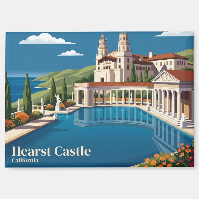 Imán Hearst Castle EE. UU. (Anverso)