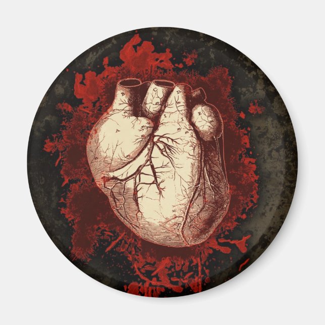 Imán Heart and Spatter (Frente)