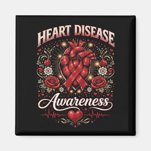 Imán Heart Disease Awareness (Frente)