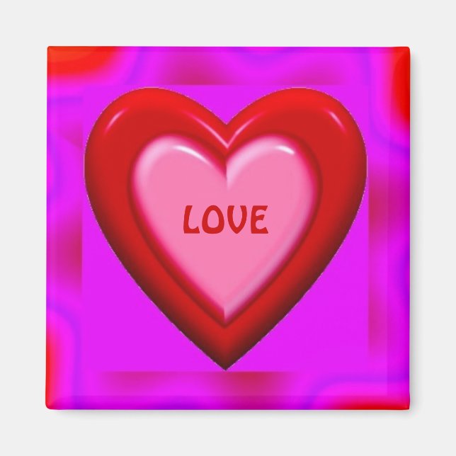 Imán Heart Love Magnet (Frente)