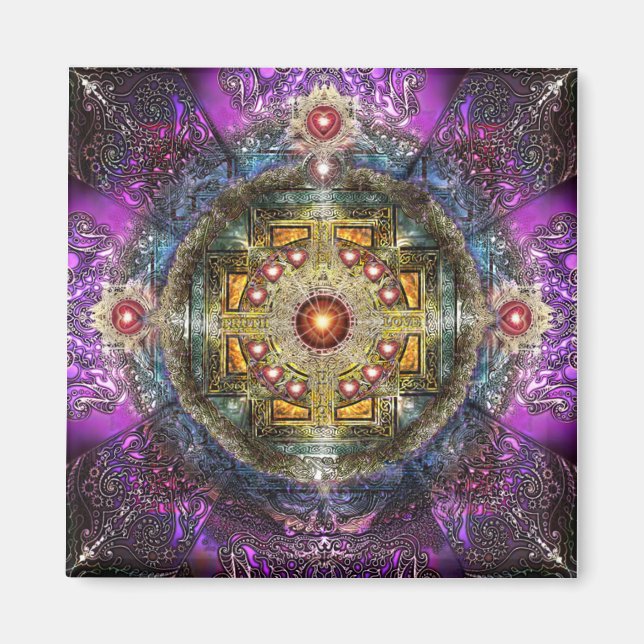 Imán Heart Mandala (Frente)