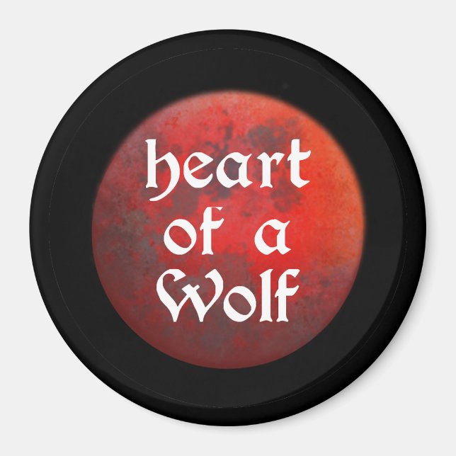 Imán Heart of a Wolf Magnet (Frente)