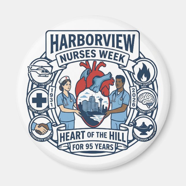 Imán Heart of the Hill Magnet (Design A) (Frente)