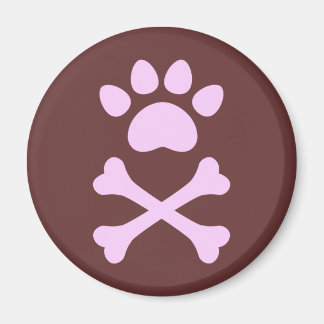 Imán Heart Paw & Crossbone
