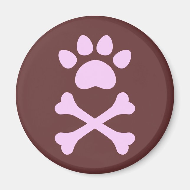 Imán Heart Paw & Crossbone (Frente)