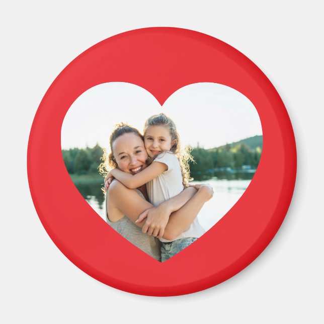 Imán Heart Photo Red (Frente)