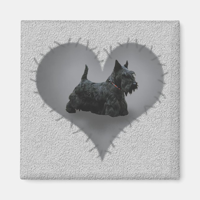 Imán Heart Scottie (Frente)