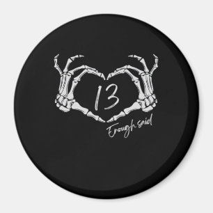 Imán Heart Skeleton Hand Classic