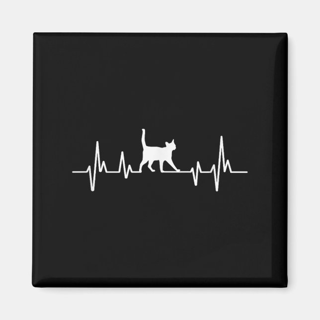 Imán Heartbeat Cat  (Frente)