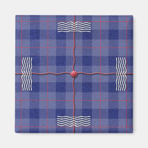 Imán Heather Blue Plaid