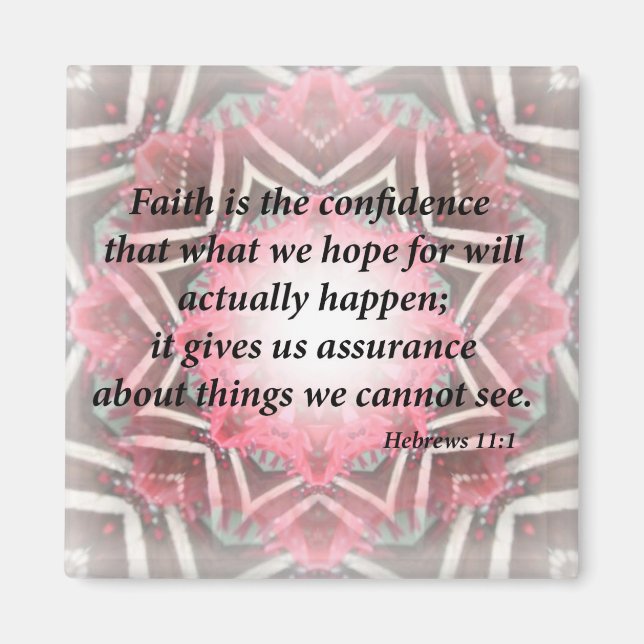 Imán Hebreos 11:1 (Frente)