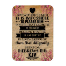 Hebreos 11:6 KJV Versículo de la Biblia 