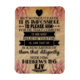 Imán Hebreos 11:6 Verso de la Biblia KJV