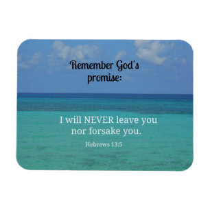 Imán Hebreos 13:5 Nunca te dejaré ni olvidaré...