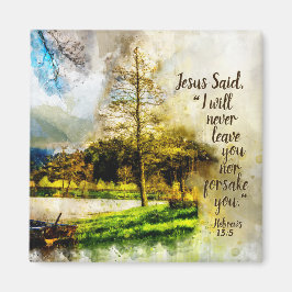 Imán Hebreos 13:5 Nunca te dejaré ni te abandonaré