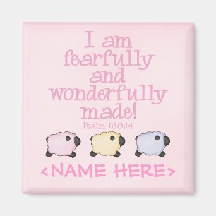 Imán Hecho con miedo y maravilla - Rosa