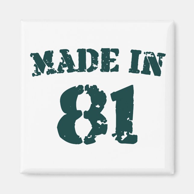 Imán Hecho En 1981 (Frente)