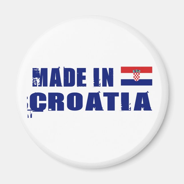 Imán Hecho en Croacia (Frente)