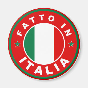 Imán hecho en el fatto Italia de la etiqueta de la