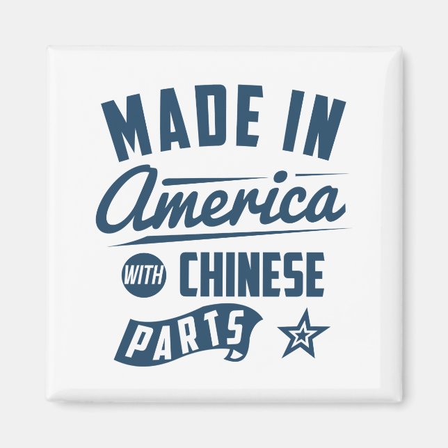 Imán Hecho en Estados Unidos Con Partes Chinas (Frente)
