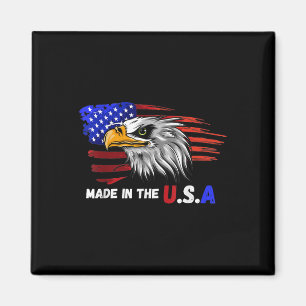 Imán Hecho en Estados Unidos un tatuaje de bandera patr