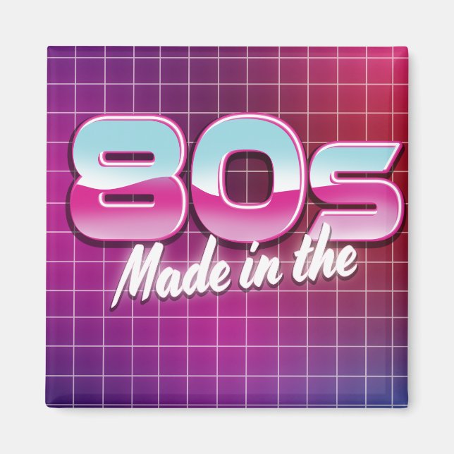 Imán Hecho en los 80 (Frente)