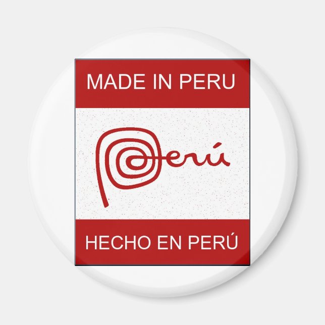Imán Hecho en Perú (Frente)