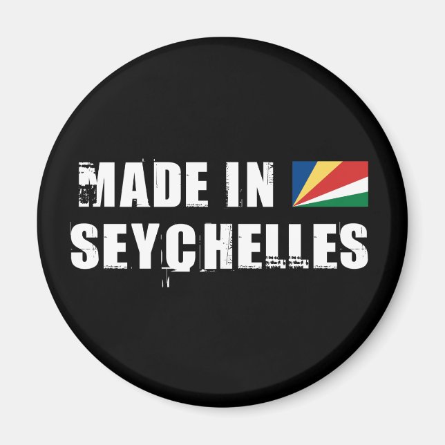 Imán Hecho en Seychelles (Frente)