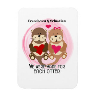 Imán Hecho para cada pareja de animales adorables con c