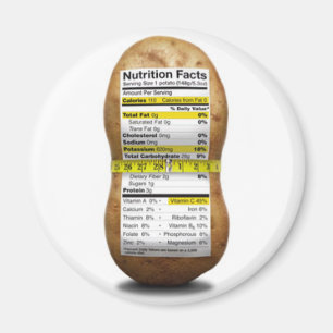 Imán Hechos alimenticios de la patata