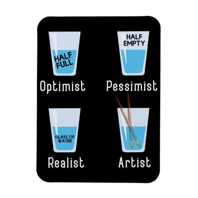 Imán Hechos De Artistas Divertidos Artistas Maestros Ar (Vertical)