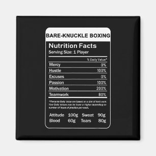 Imán Hechos de nutrición de boxeo con mango desnudo