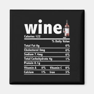 Imán Hechos de nutrición del vino Navidades de acción d