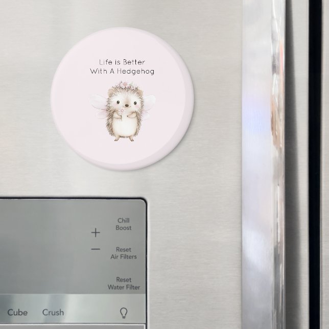 Imán Hedgehog Fairy with Flowers (In situ (nevera))