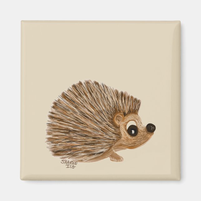 Imán Hedgehog imnet, regalo para ese amante de los eriz (Frente)