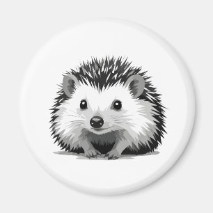 Imán Hedgehog Vector Retrato de Arte Gráfico Espíritu A