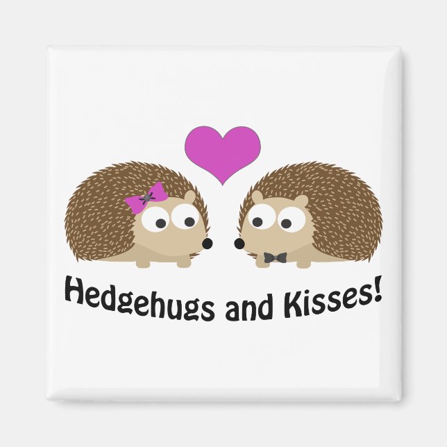 Imán Hedgehugs and Kisses hedgehog love (Frente)