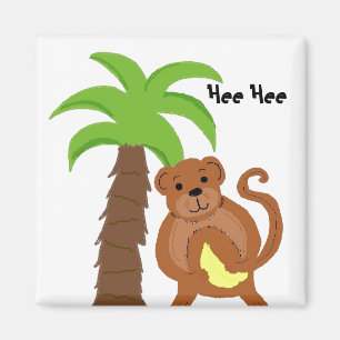 Imán Hee Hee Funny Monkey