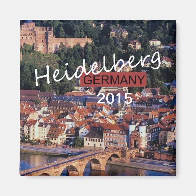 Imán Heidelberg Alemania Año de cambio de recuerdo en e (Frente)